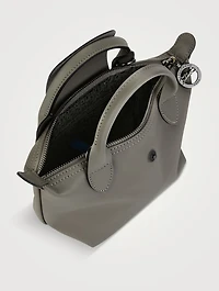 XS Le Pliage Xtra Leather Top Handle Bag