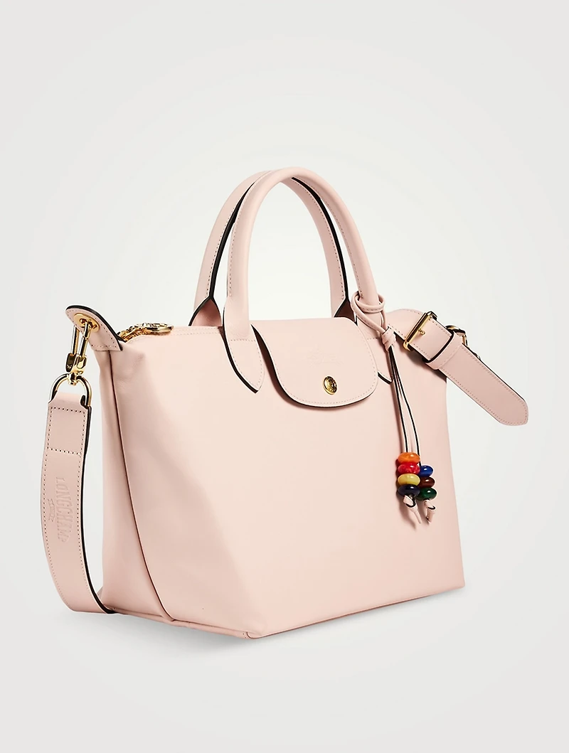 Small Le Pliage Xtra Leather Top Handle Bag