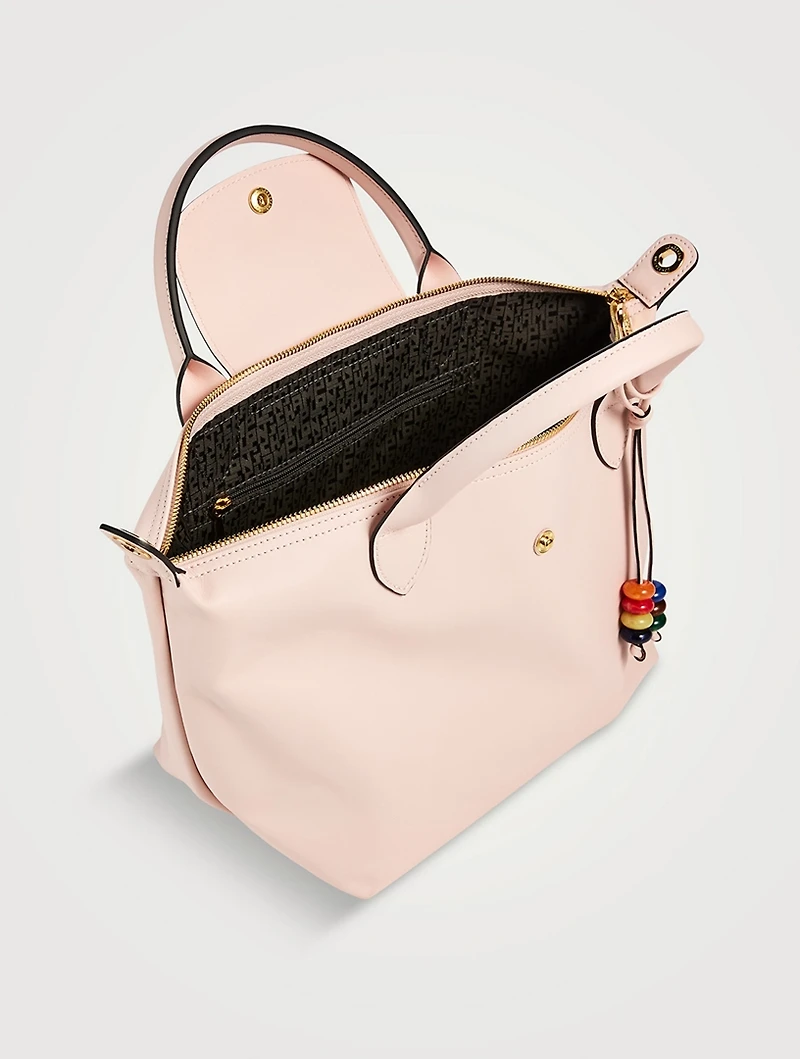 Small Le Pliage Xtra Leather Top Handle Bag