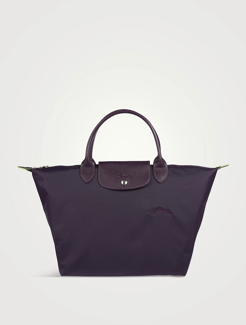 Medium Le Pliage Green Top Handle Bag