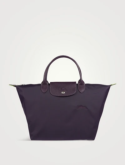 Medium Le Pliage Green Top Handle Bag