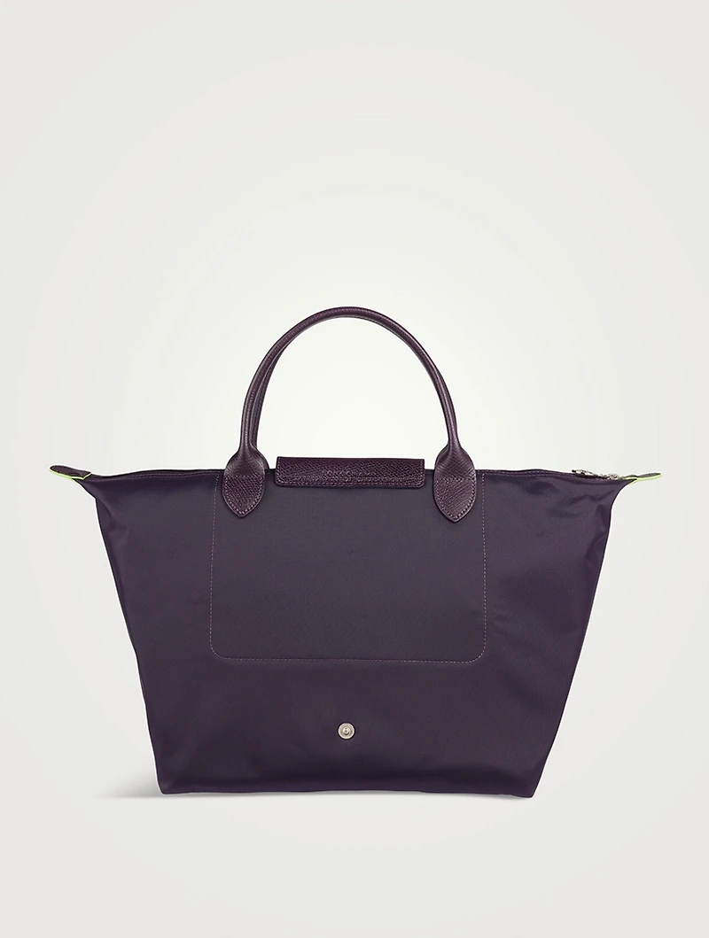 Medium Le Pliage Green Top Handle Bag