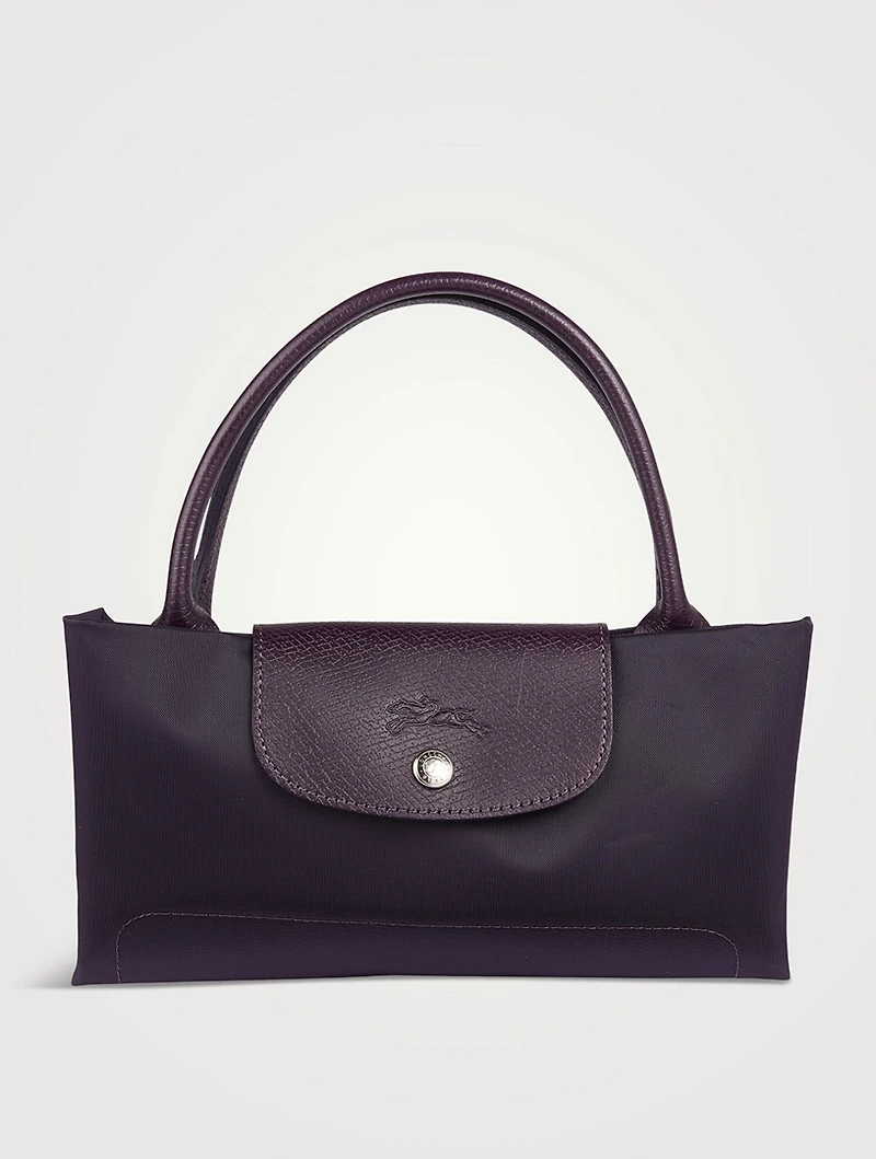 Medium Le Pliage Green Top Handle Bag