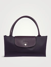 Medium Le Pliage Green Top Handle Bag