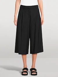 Cropped Wide-Leg Trousers