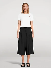 Cropped Wide-Leg Trousers
