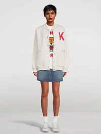 Kenzo Lucky Tiger Varsity Embroidered Bomber Jacket