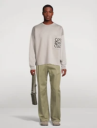 Cotton Pleated Pants
