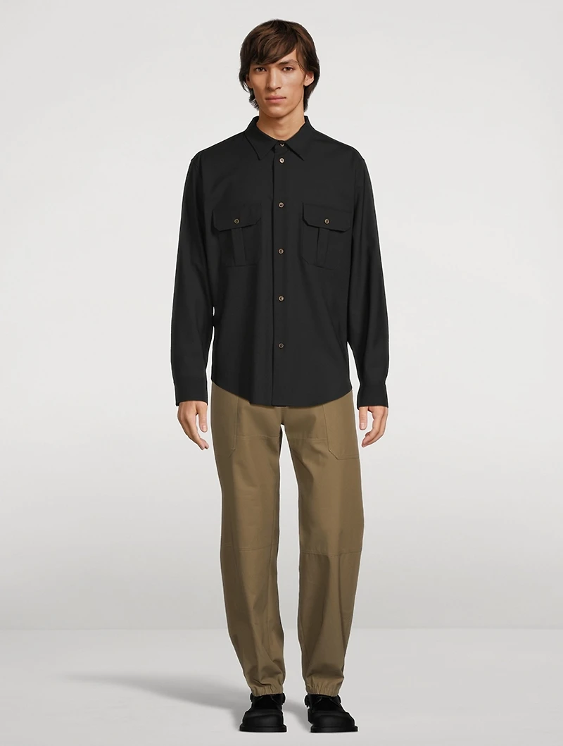 Stretch-Wool Shirt