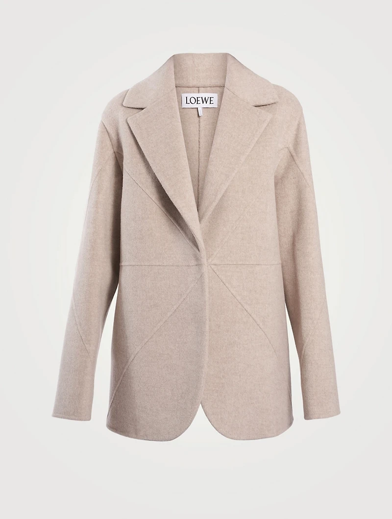Puzzle Fold Wool And Cashmere Jacket