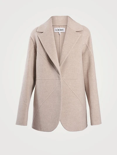 Puzzle Fold Wool And Cashmere Jacket
