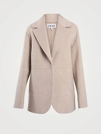 Puzzle Fold Wool And Cashmere Jacket