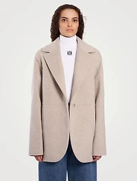 Puzzle Fold Wool And Cashmere Jacket