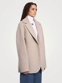 Puzzle Fold Wool And Cashmere Jacket