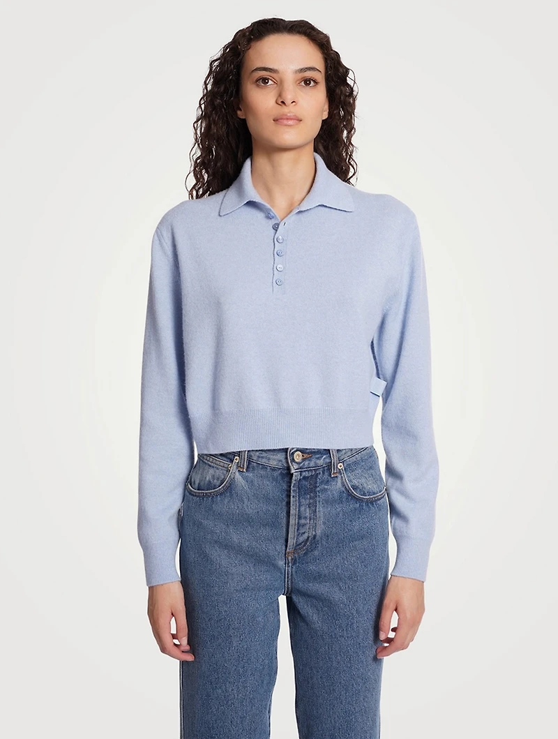 Cashmere Polo Sweater