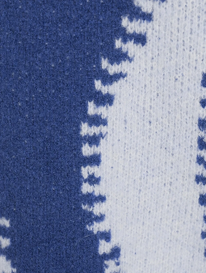 Wavy Intarsia Sweater