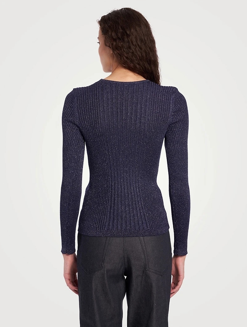 Lurex Knit Top