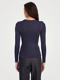 Lurex Knit Top