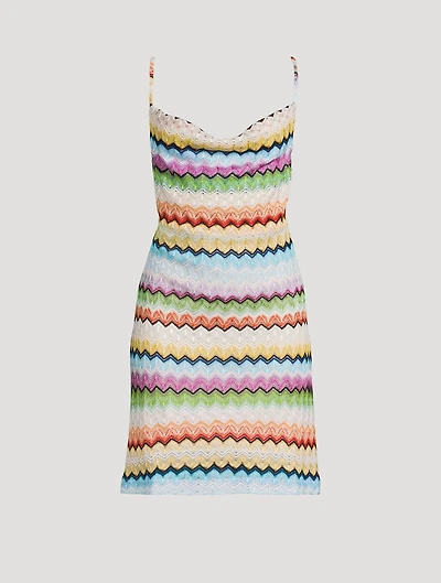 Chevron Knit Mini Dress