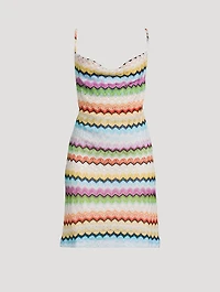 Chevron Knit Mini Dress
