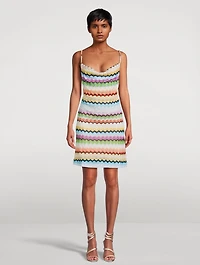 Chevron Knit Mini Dress