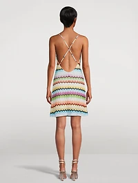 Chevron Knit Mini Dress