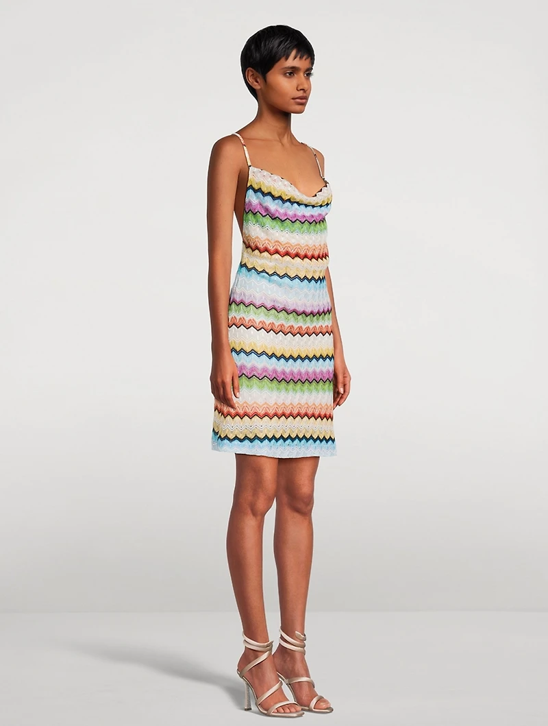 Chevron Knit Mini Dress