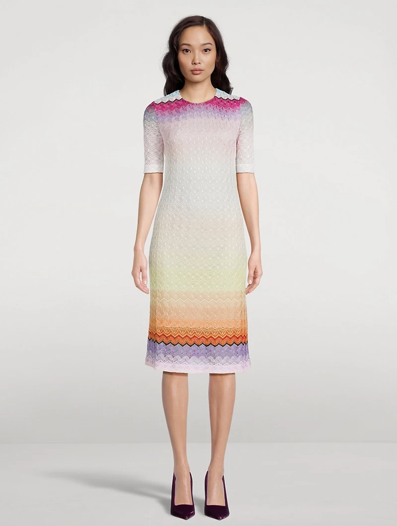 Short-Sleeve Midi Dress