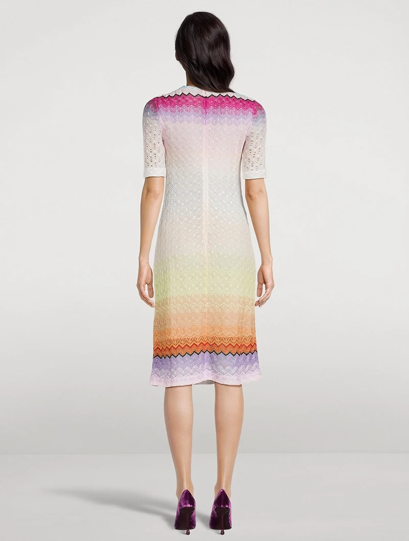 Short-Sleeve Midi Dress