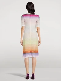 Short-Sleeve Midi Dress