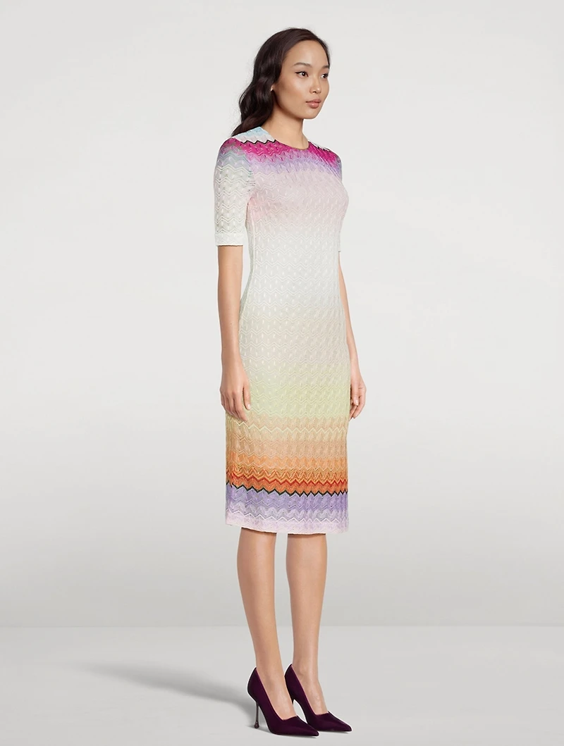 Short-Sleeve Midi Dress