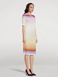 Short-Sleeve Midi Dress