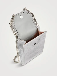 Falabella Metallic Crossbody Phone Pouch
