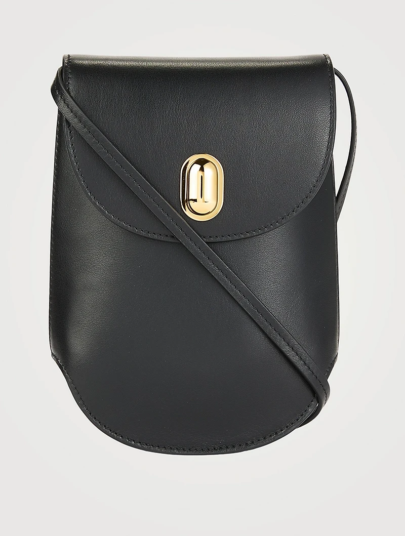 Tondo Leather Crossbody Pouch