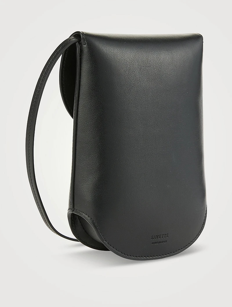 Tondo Leather Crossbody Pouch
