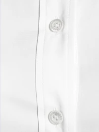 Knot-Sleeve Poplin Shirt Dress