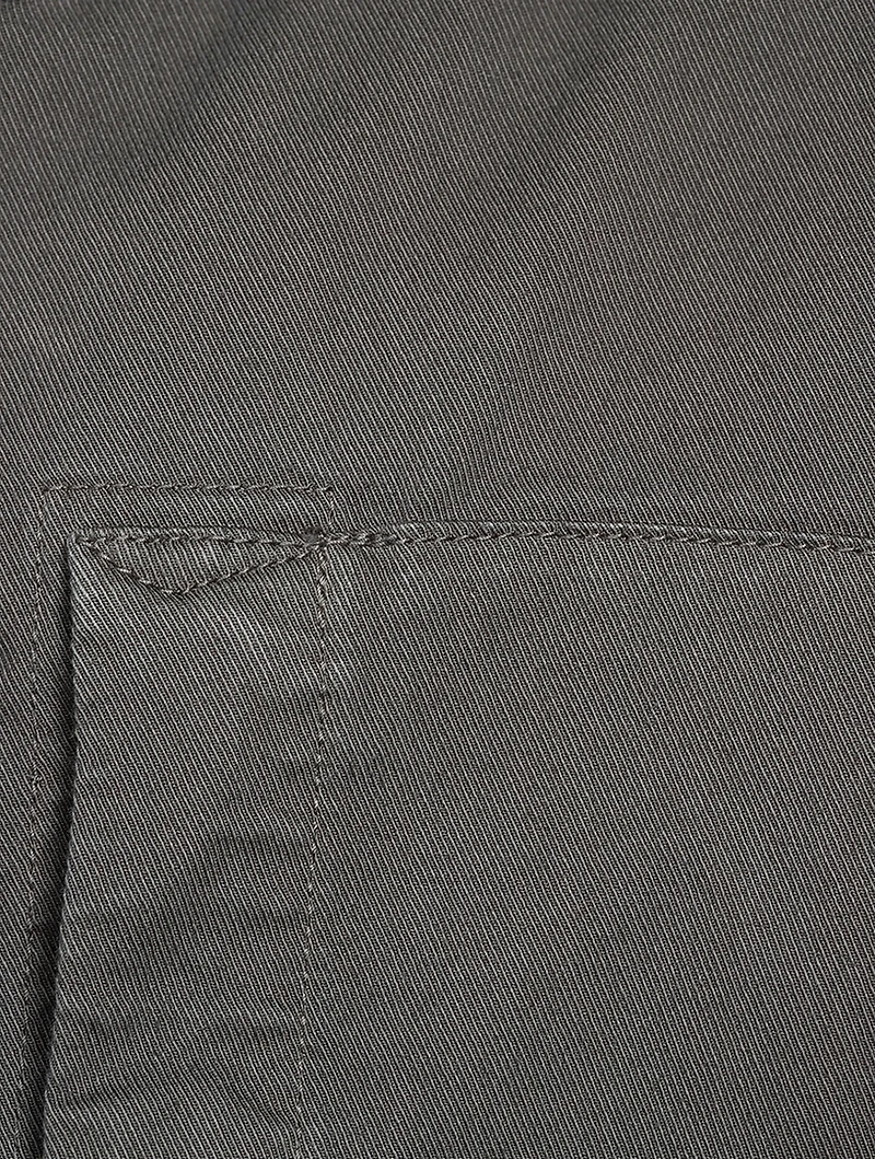 Stretch Cotton Zip Jacket With Hood