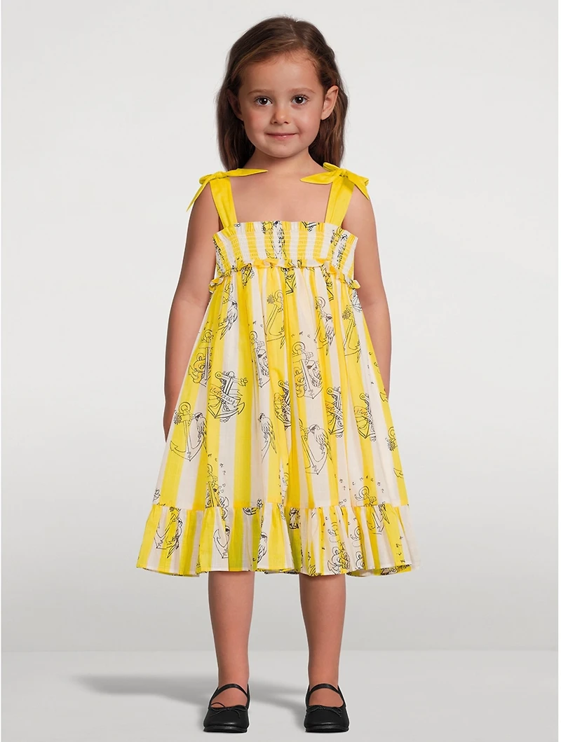 Alight Sleeveless Shirred Dress