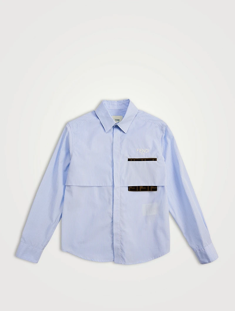 Cotton Shirt With FF Pocket