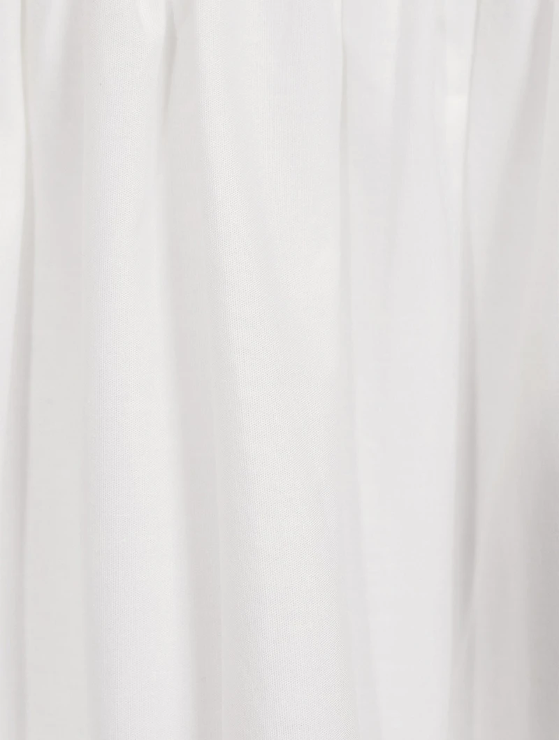 Lasercut Cotton Maxi Dress