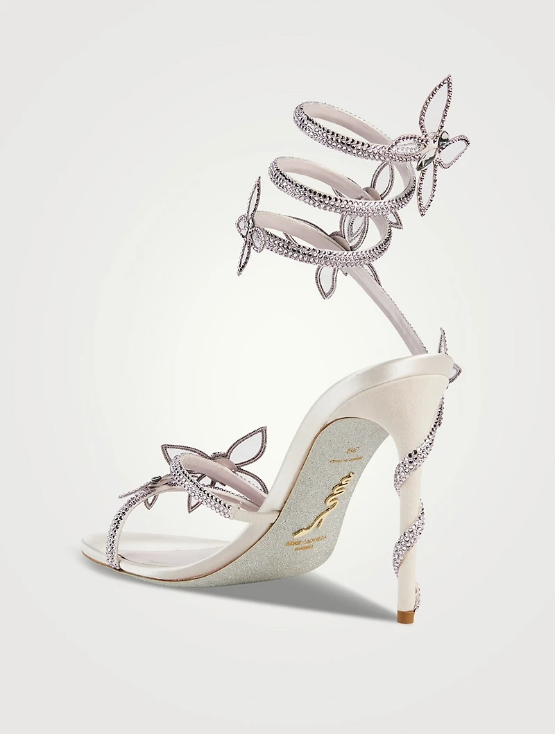 Margot Crystal Satin Sandals