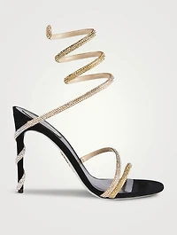 Margot Crystal Suede Sandals