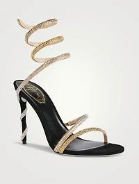 Margot Crystal Suede Sandals