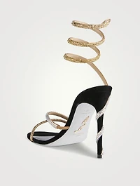 Margot Crystal Suede Sandals