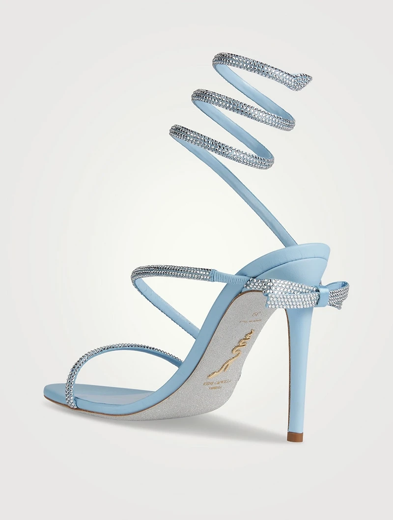 Margot Crystal Leather Sandals