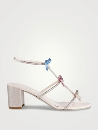 Caterina Crystal Satin Sandals