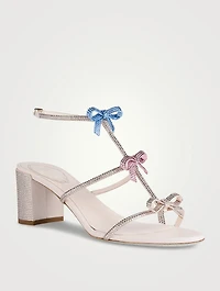 Caterina Crystal Satin Sandals
