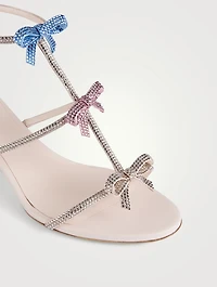 Caterina Crystal Satin Sandals