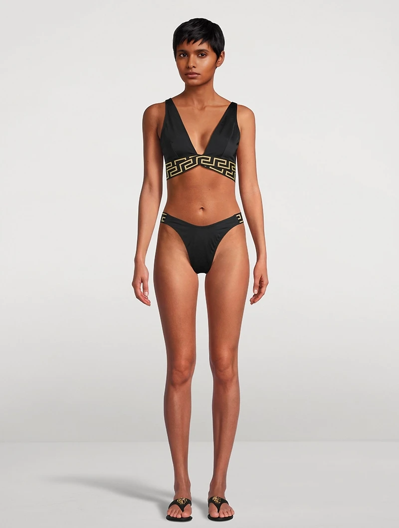 Greca Border Bikini Top