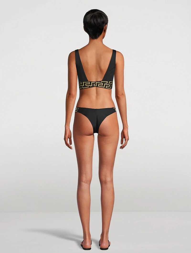 Greca Border Bikini Top